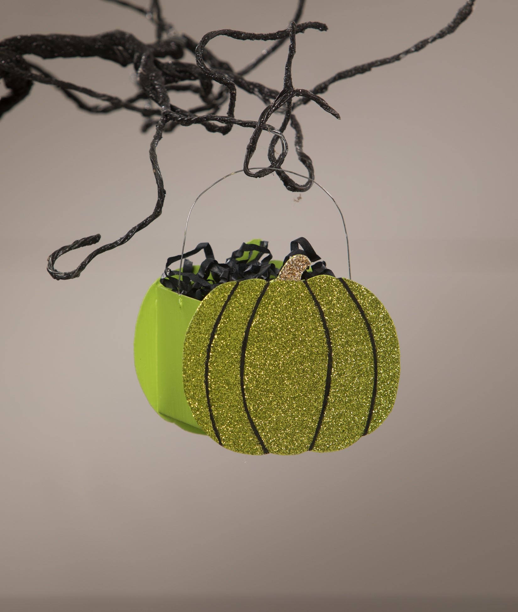 Lime Green Pumpkin Bucket