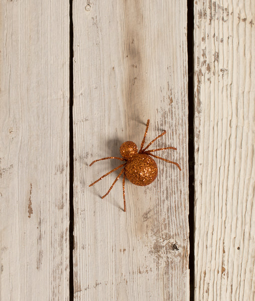 Glittered Spider Orange