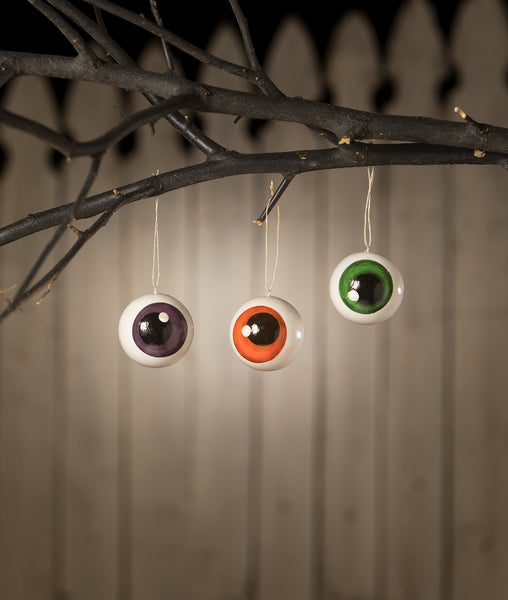 Googly Purple Eyeball Ornament