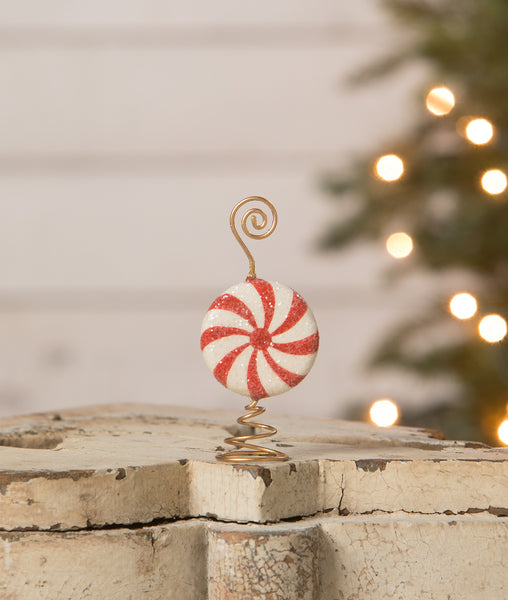 Red Peppermint Place Card Holder