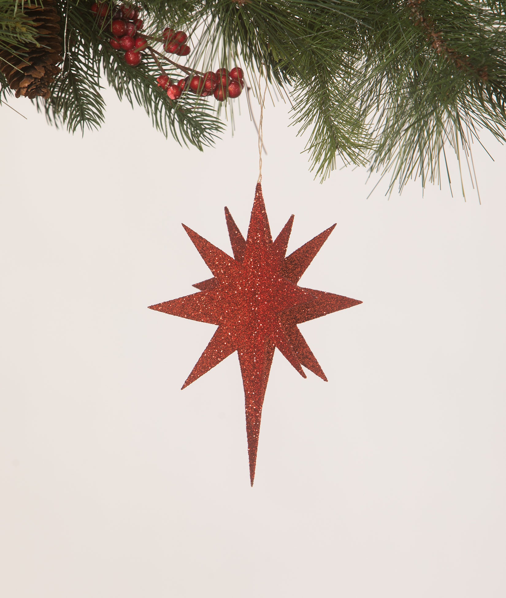 Red Moravian Star Ornament