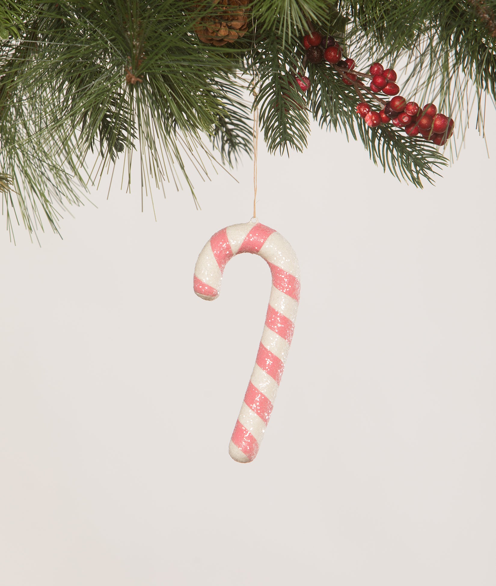 Hot Pink Candy Cane Ornament