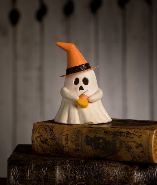 Witchy Ghost with Candy Corn