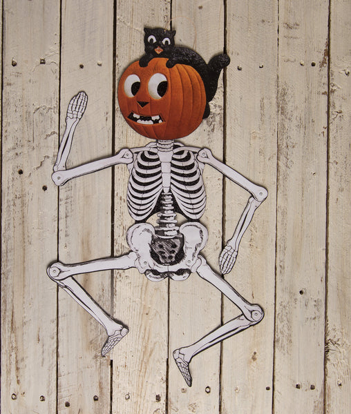 Jack & Cat Hanging Skeleton