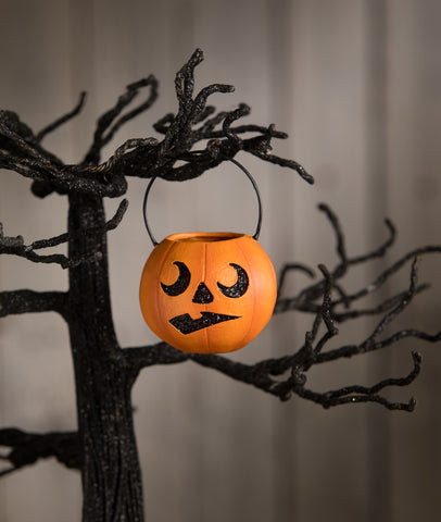 Scared Pumpkin Bucket Mini