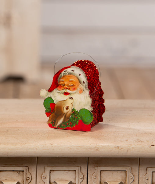 Tin Santa Bucket Small