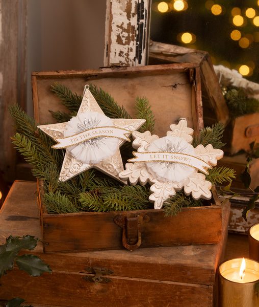 Let it Snow Flake Ornament