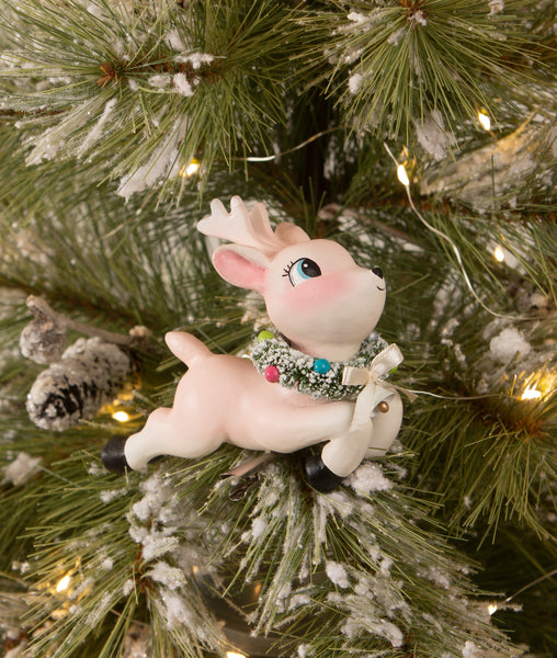 Leaping High Pink Reindeer