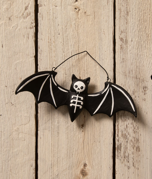 Batty Skeleton Ornament