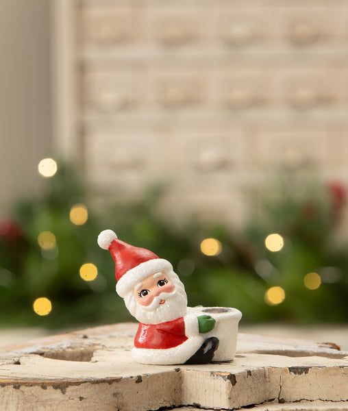 Santa Taper Candle Holder