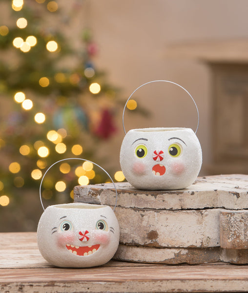 Surprised Snowman Bucket Petite
