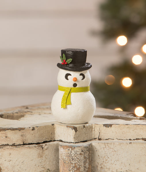 Snowman Luminary Surprised