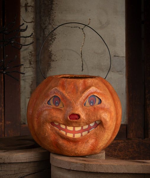 Vintage Pumpkin Bucket Large