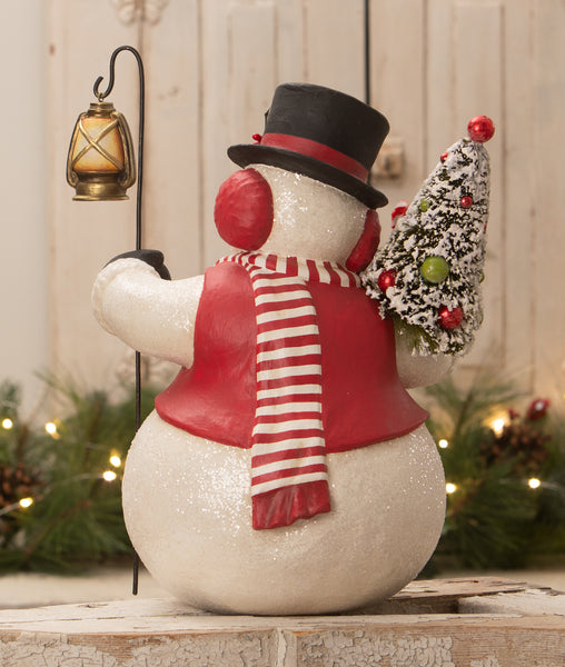 Snowman Stanley with Lantern