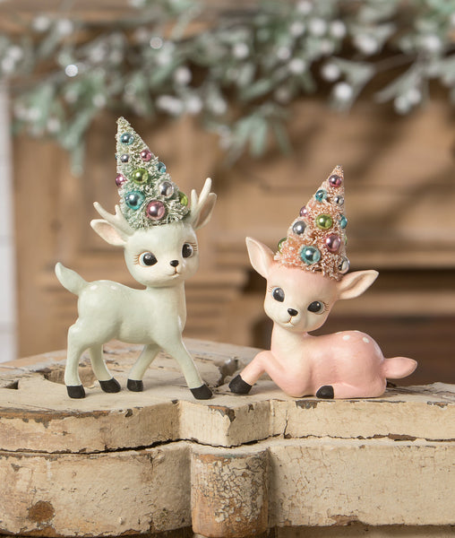 Aqua Reindeer with Tree
