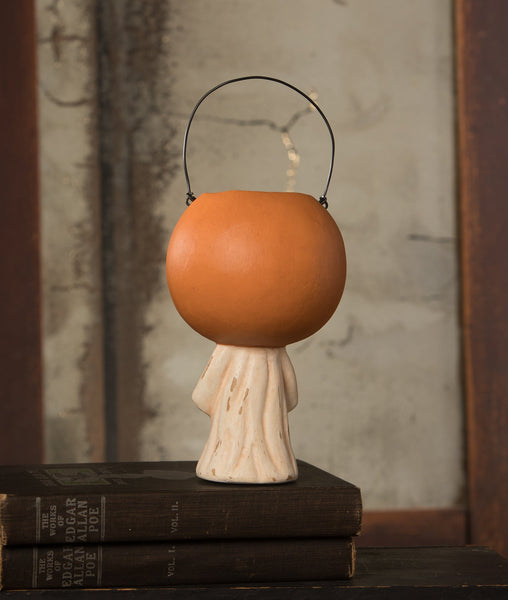 Vintage Scared Pumpkin Ghost