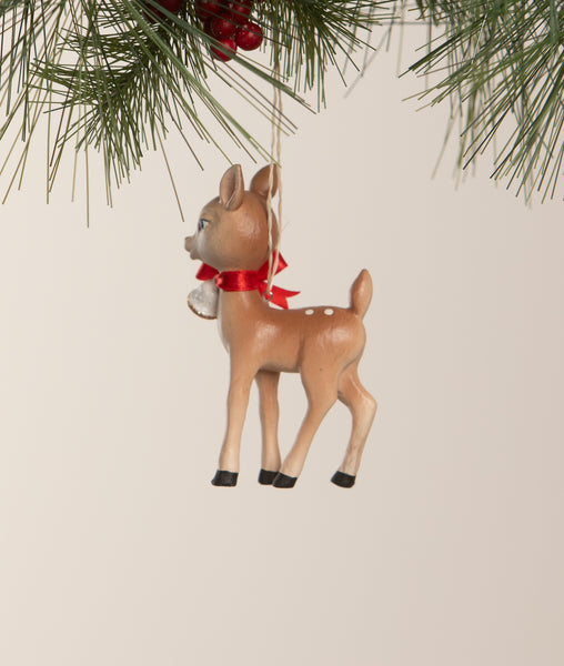 Retro Ruby Reindeer Orn.