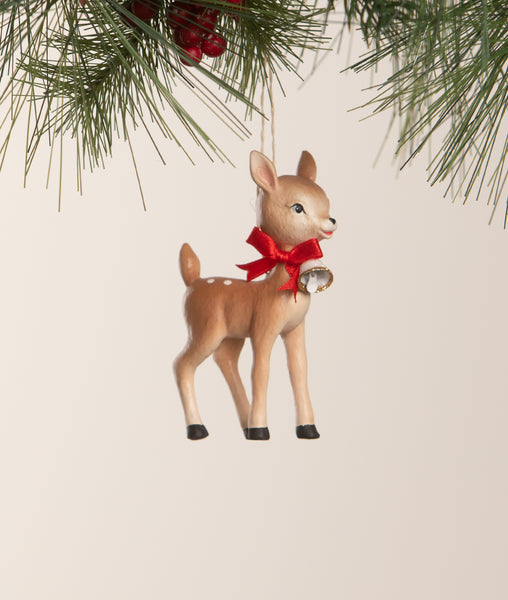 Retro Ruby Reindeer Orn.