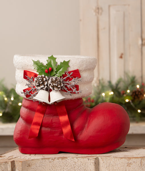 Retro Red Santa Boot