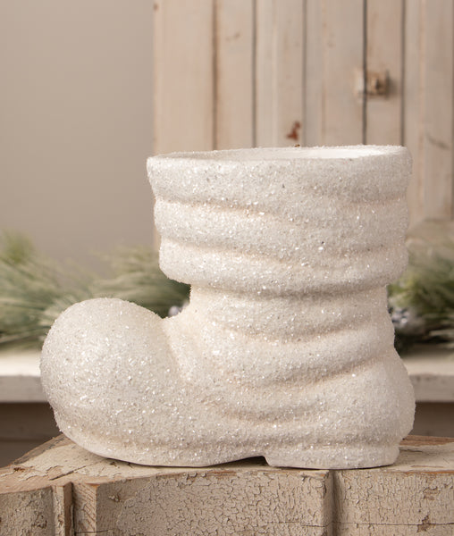 Winter White Santa Boot