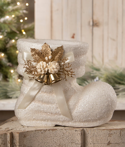 Winter White Santa Boot
