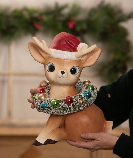 Large Twinkle Santa's Reindeer
