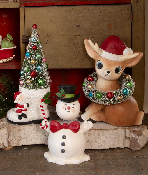 Large Twinkle Santa's Reindeer