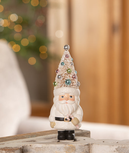 Pastel Tree Santa with Candy