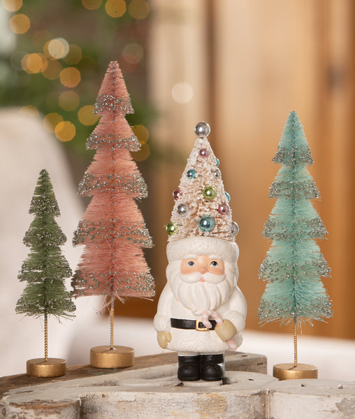 Pastel Tree Santa with Candy