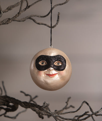 Masked Moon Ornament