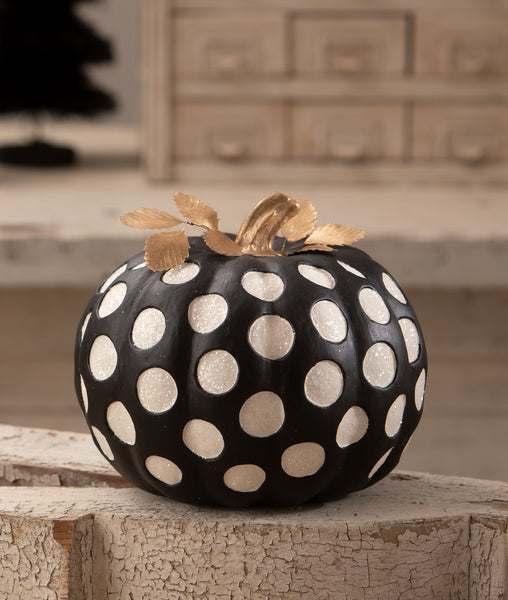 Large Dottie Noir Pumpkin