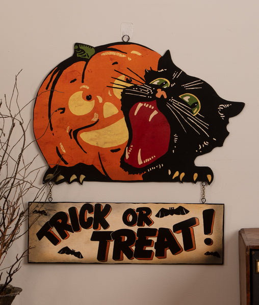 Trick or Treat Tin Sign