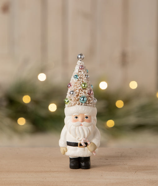 Pastel Tree Santa with Candy