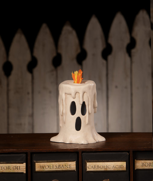 Tall Flam'in Candle Luminary