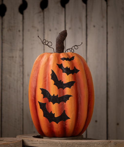 Pumpkin with Bats