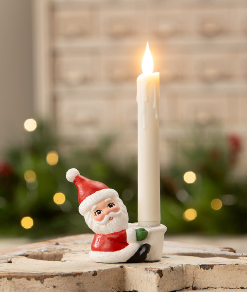 Santa Taper Candle Holder