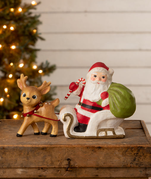 Santa's Reindeer and Sleigh