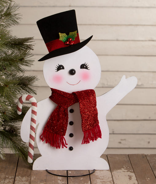Large Jolly Tin Snowman