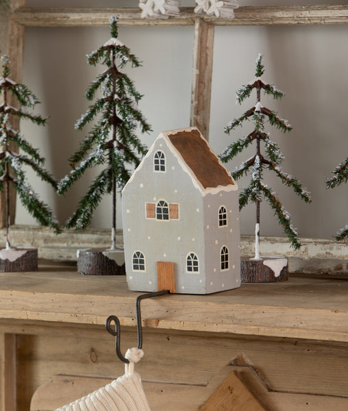 Gray House Stocking Holder