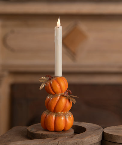 Stack of Pumpkins Candlestick