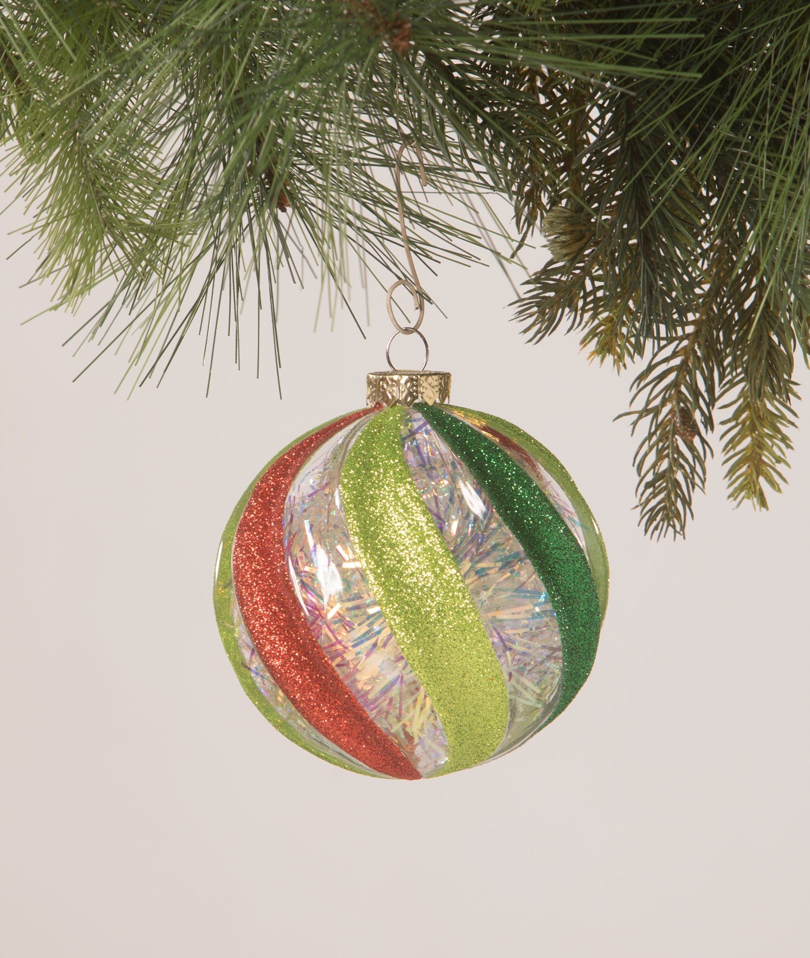 Christmas_Bethany Lowe_Retro_Stripe_Ball_Ornament