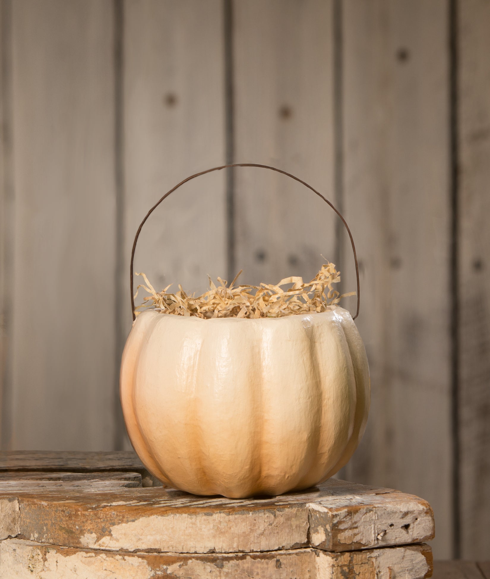 Halloween_Pumpkin _Bucket_Bethany Lowe_Fall_White