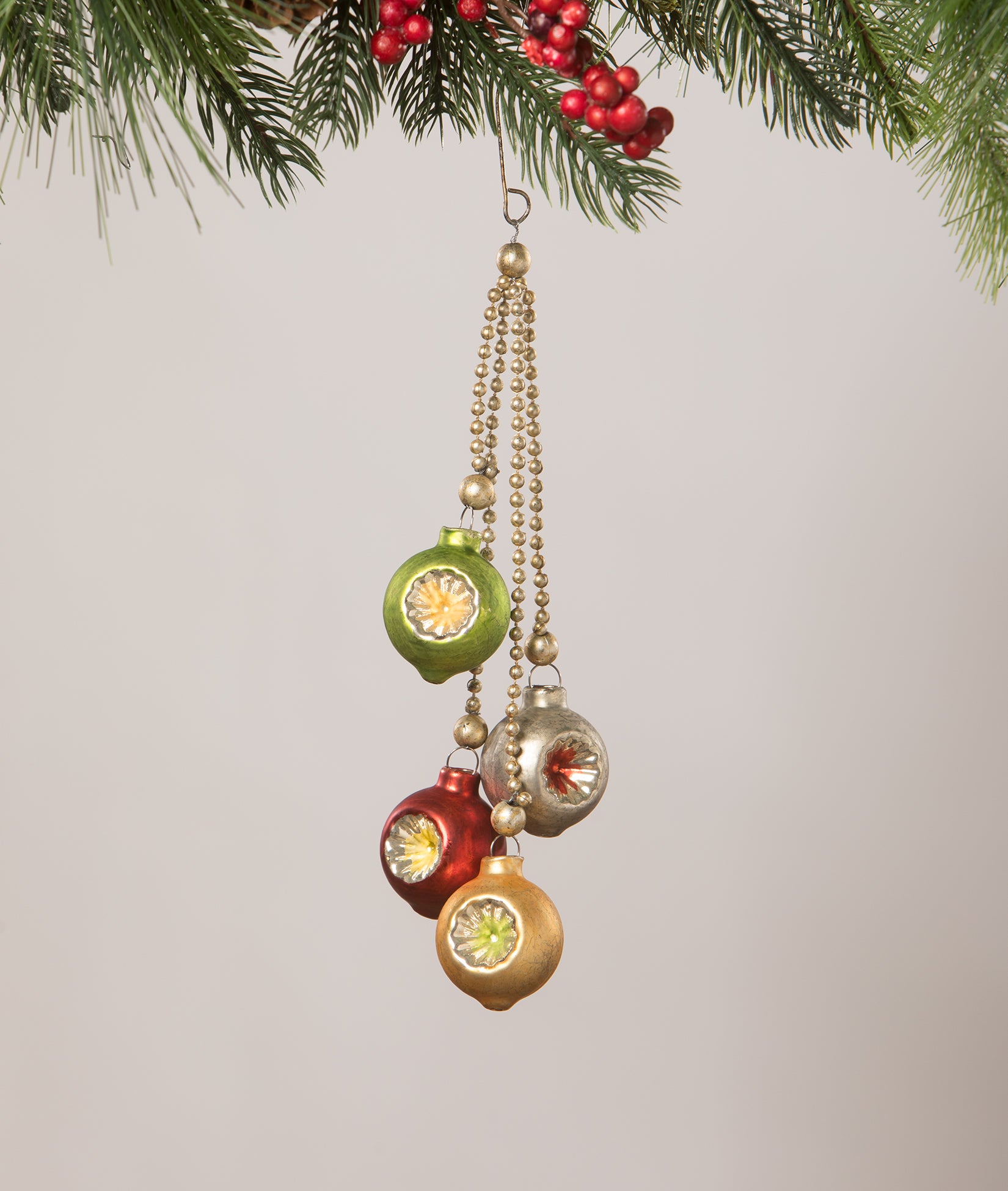 Christmas_Bethany Lowe_Traditional_Indent_Dangle_Ornament