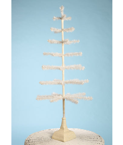 ivory_goose_feather_tree_glitter base_42 inch