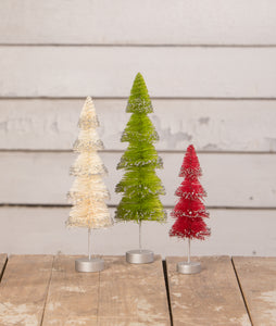 Christmas_Bethany Lowe_Red_Green_Bottle Brush_Tree