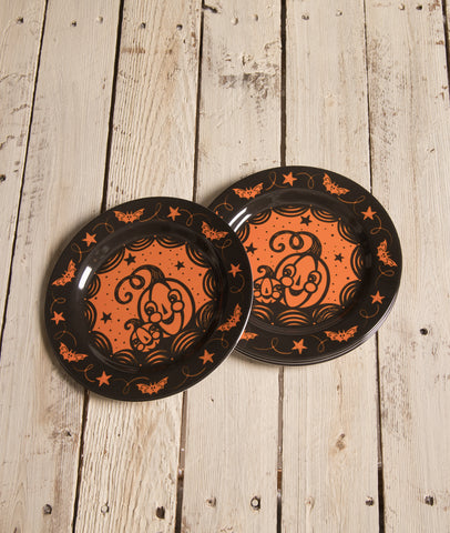 Halloween_Melamine_Plates_Johanna Parker_Bethany Lowe_Pumpkin