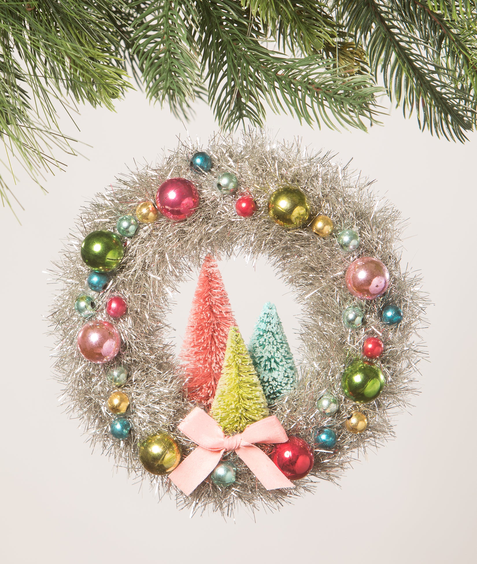Christmas_Bethany Lowe_Bright_Colorful_Wreath_Ornament