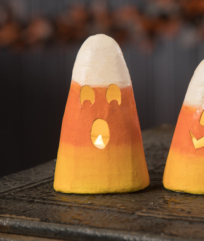 Halloween_ Bethany Lowe_candy corn_luminary_faces_glow_Halloween