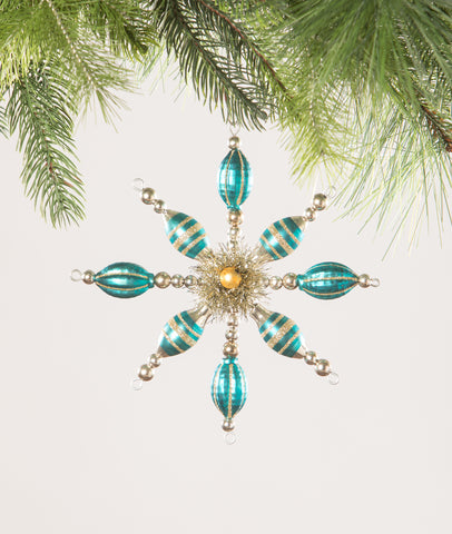 Christmas_Bethany Lowe_Turquoise_Star_Bead_Ornament