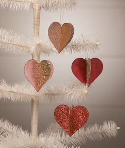 Heart_Valentine_Ornament_Metallic Foil_Glitter_Gold_Pink_Red_Bethany Lowe